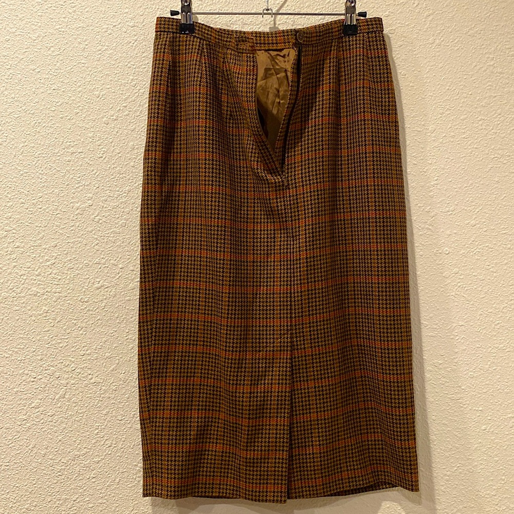 🖤90s Wool houndstooth pencil skirt - Picture 3 of 7